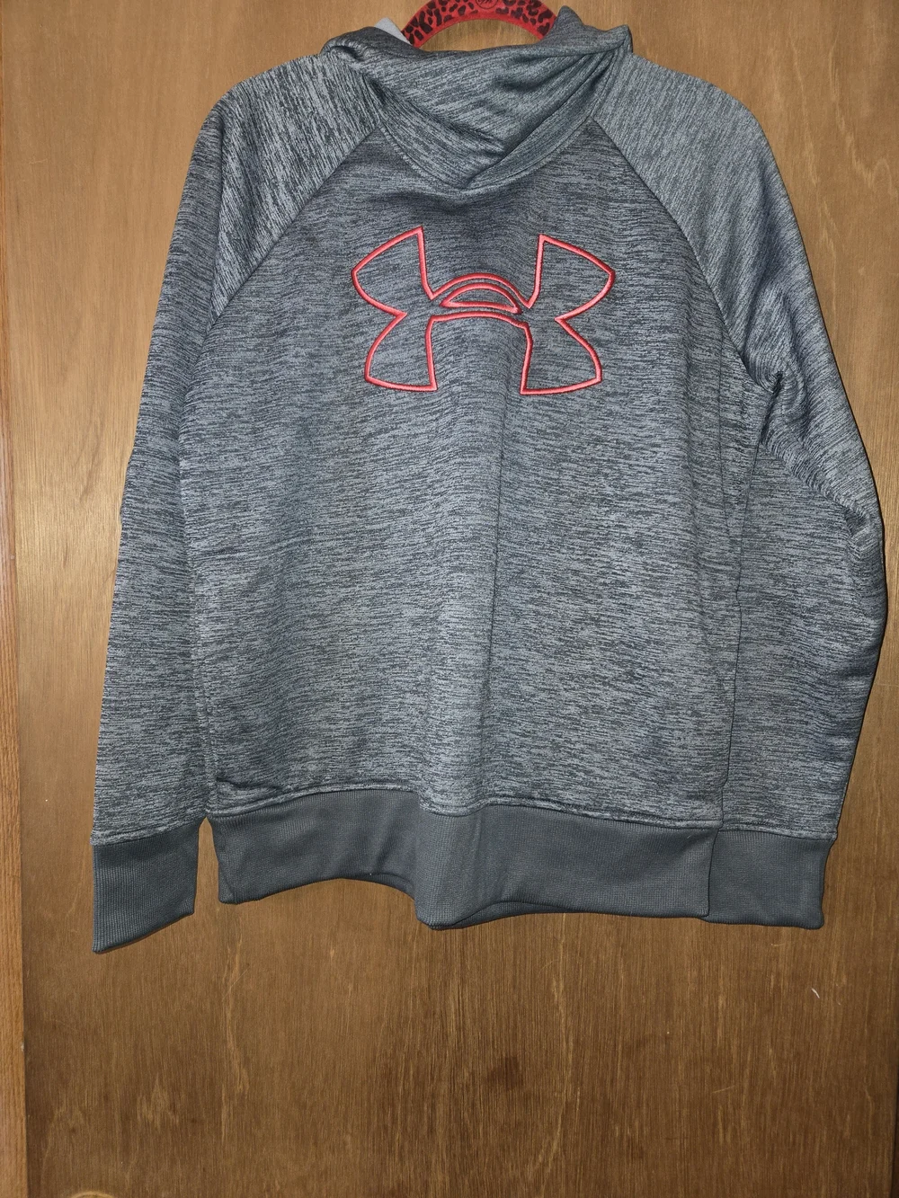 Under Armour Women's Large Gray Hoodie with Pink Logo